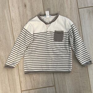 Janie and Jack Cozy Striped Long Sleeve Kids sweater
